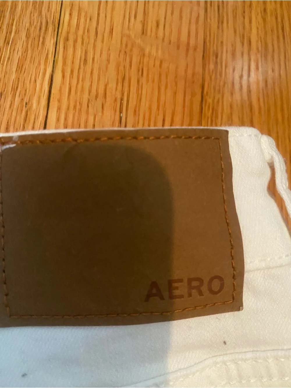 White Distressed Women’s Denim Shorts from Aeropostale - Picture 3 of 5